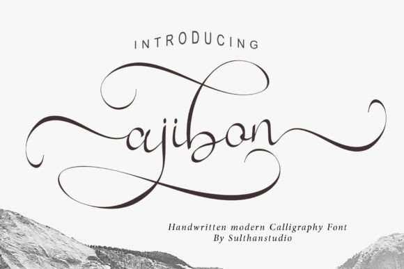 Ajibon Typeface for Elegant Web Design