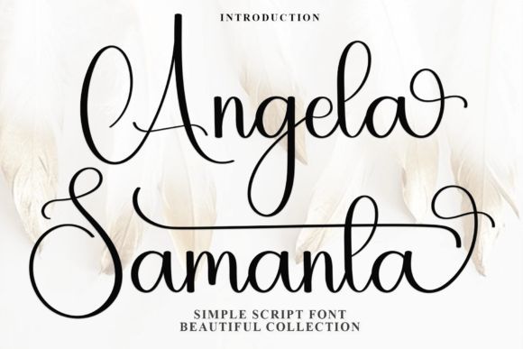 Angela Samanta Font for Elegant Handmade Designs
