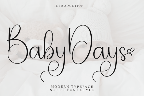 Baby Days Font: A Playful Script for Warm Designs