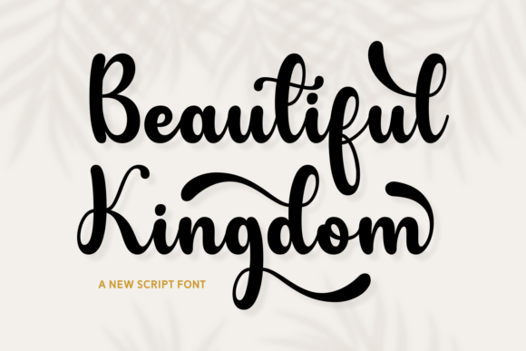 Beautiful Kingdom Typeface for Elegant Editorial Design