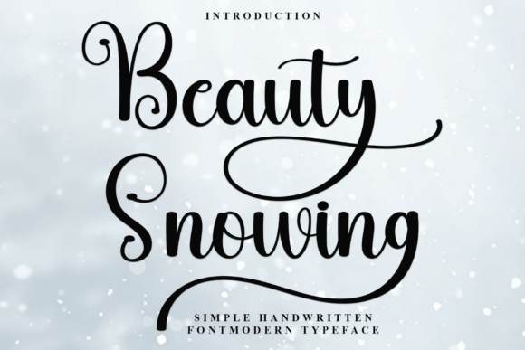 Beauty Snowing Font for Elegant Web Design