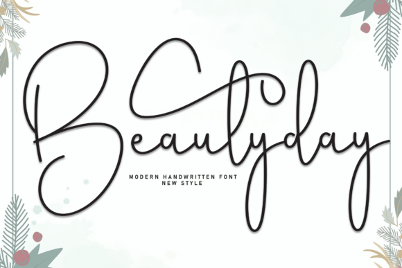 Beautyday: A Script Handwritten Font for Small Business Branding