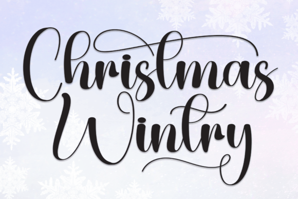 Christmas Wintry Typeface for Festive Campaigns