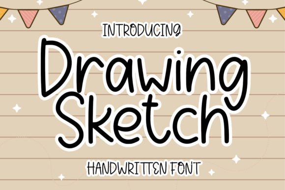 Drawing Sketch: A Relaxed Script Font for Editorial Design