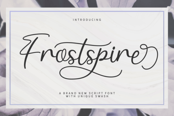 Frostspire: The Elegant Script Font for Premium Branding
