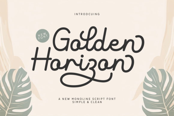 Golden Horizon Typeface for Modern Editorial Design