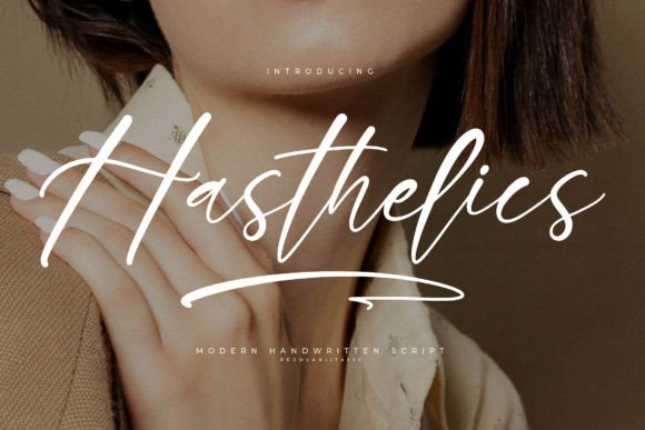 Hasthelics: A Modern Script Font for Branding