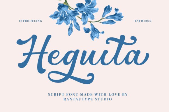 Heguita: A Modern Script Font for Makers