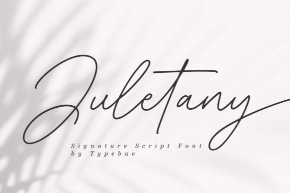 Juletany Font for Elegant Small Business Branding
