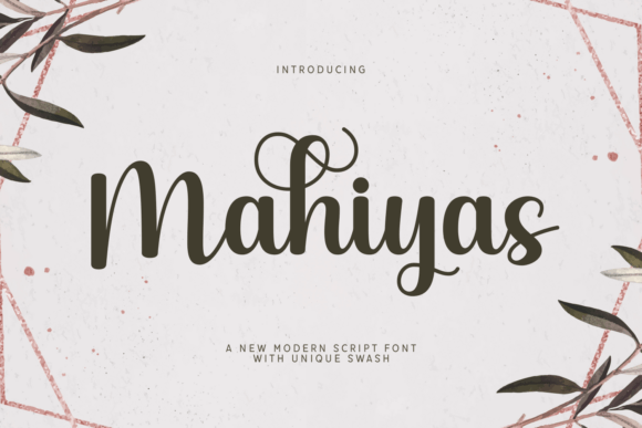 Mahiyas: A Modern Script Typeface for Elegant Editorial Design