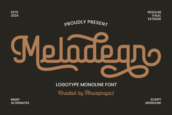Melodean Font Review for Handmade Brands