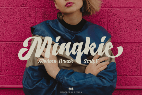 Mingkie: A Modern Brush Script Typeface for Editorial Design