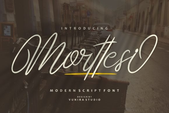Morttesi: A Modern Script Font for Branding