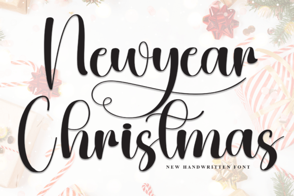 Newyear Christmas Script Font for Makers