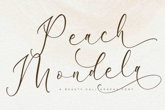 Peach Mondela: A Luxury Script Typeface for Modern Editors