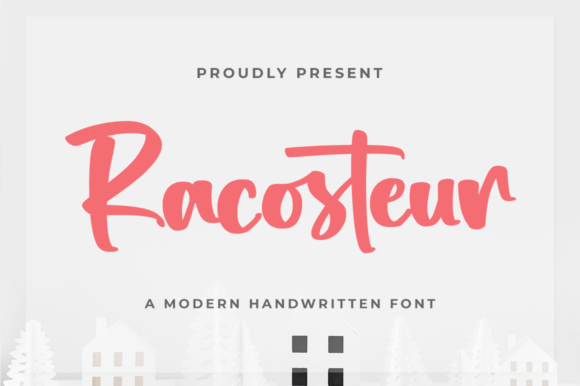 Racosteur: A Handwritten Script Font for Editorial Charm