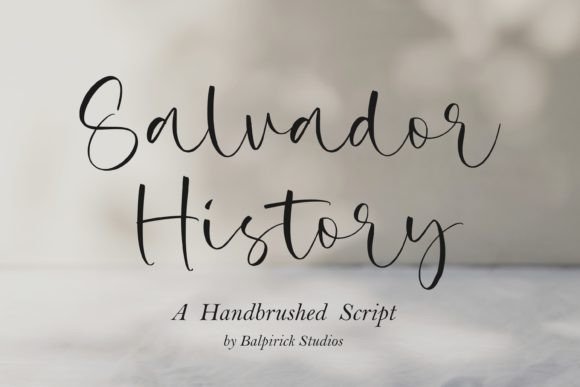 Salvador History Font for Authentic Branding