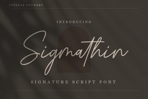 Sigmathin: A Refined Script Font for Digital Design