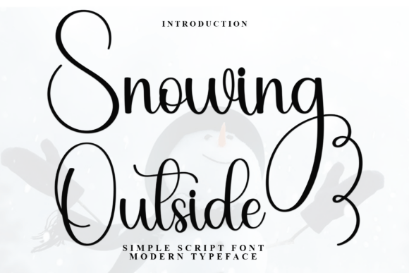 Snowing Outside Font for Scroll-Stopping Visuals