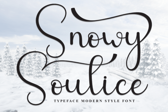 Snowy Soutice Font for Elegant Editorial Design