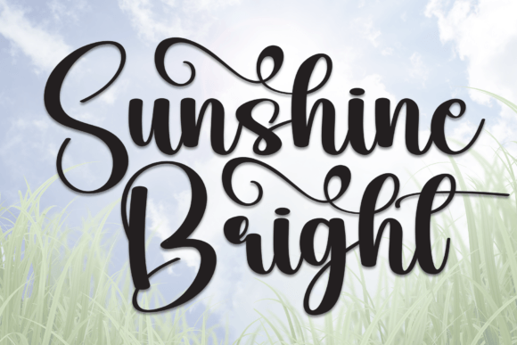 Sunshine Bright Typeface for Digital Design