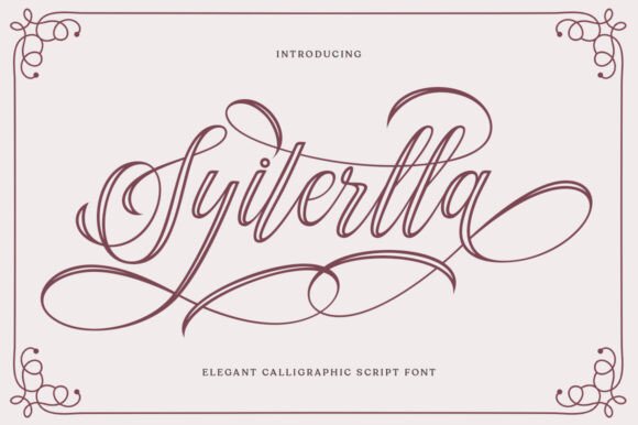 Syiterlla Outline: The Perfect Script Handwritten Font