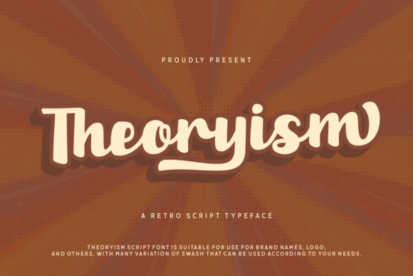 Theoryism: A Bold Retro Script Typeface for Web Design